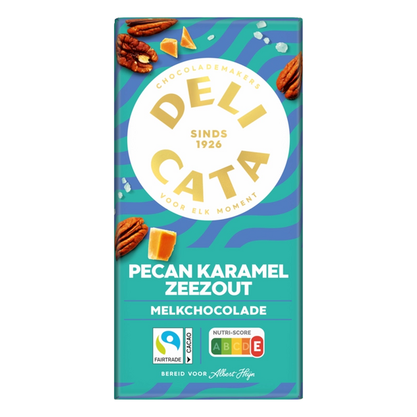 Delicata Riegel Milchschokolade Pekannuss Karamell Meersalz