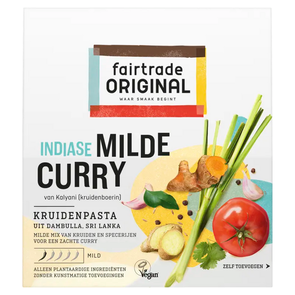 Fairtrade Original Kruidenpasta Indiase milde curry