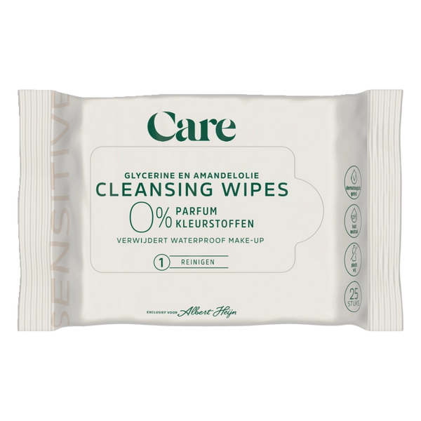 Care Sensitive cleansing wipes 0%