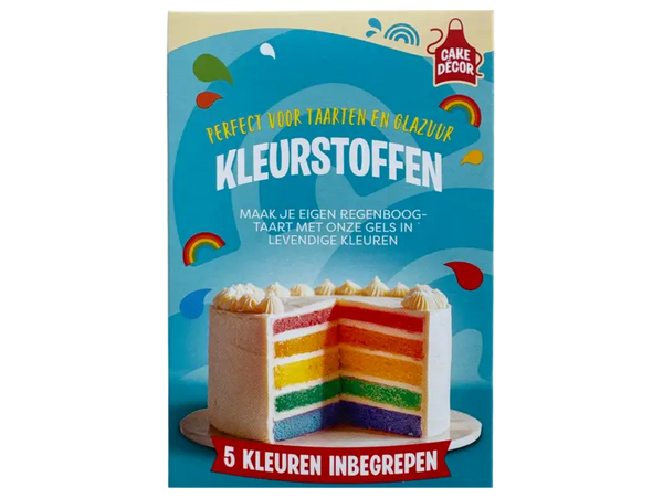Cake Décor Kleurstoffen regenboogtaart