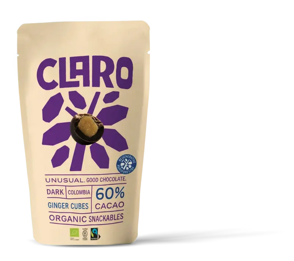 Claro dunkle Ingwerwürfel Snacks