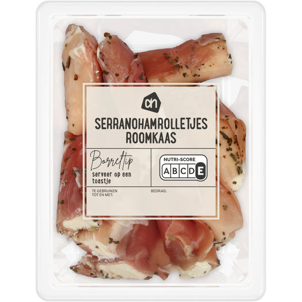 Serranohamrolletjes roomkaas