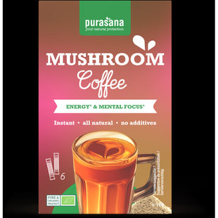 Purasana Mushroom coffee oploskoffie