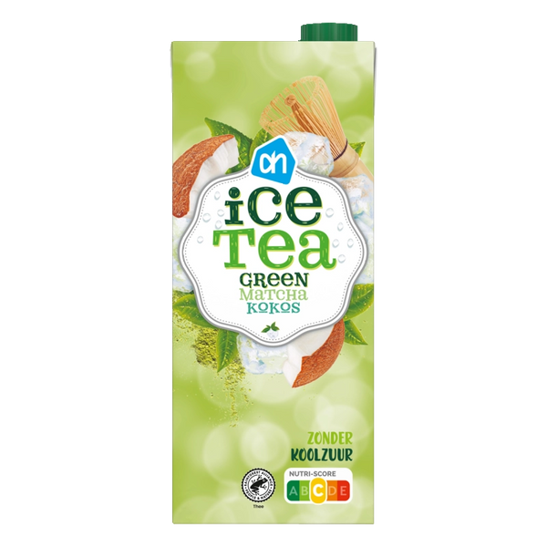 Eistee Grüner Tee Matcha Kokosnuss