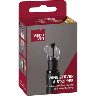 Vacu Vin Wine server & stopper zwart