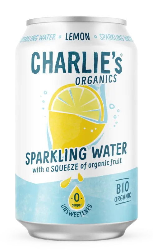 Charlie's Organics sparkling water lemon