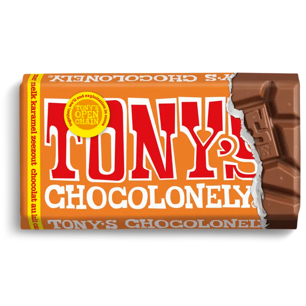 Tony's Chocolonely Milk Caramel Sea Salt Bar