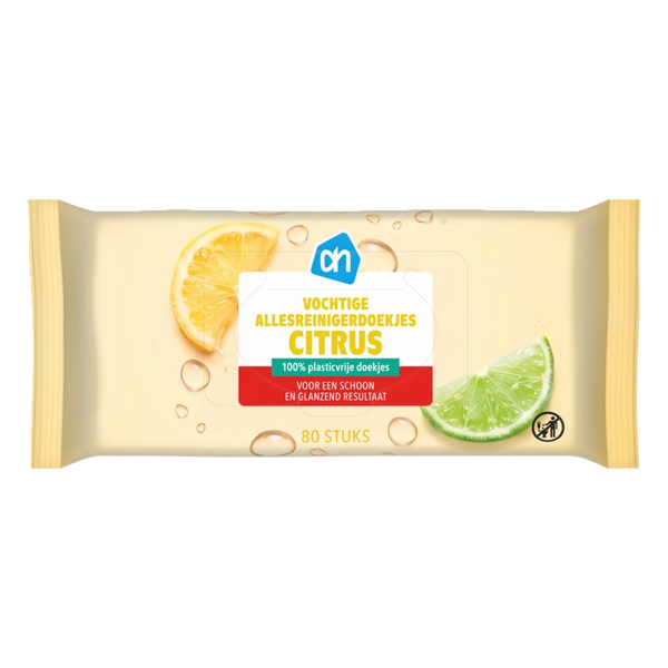Vochtige allesreiniger doekjes citrus
