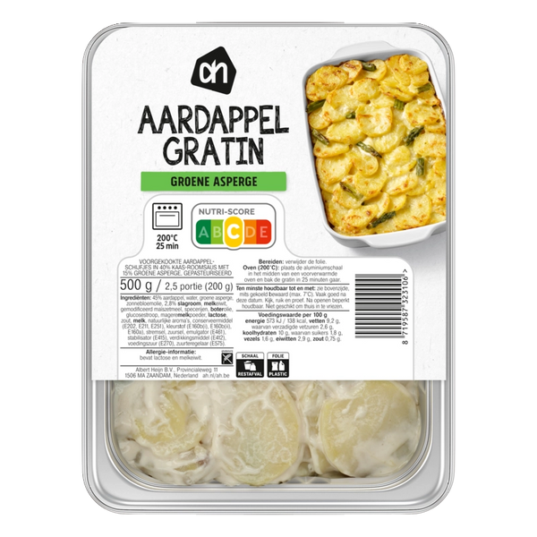 Aardappelgratin asperge