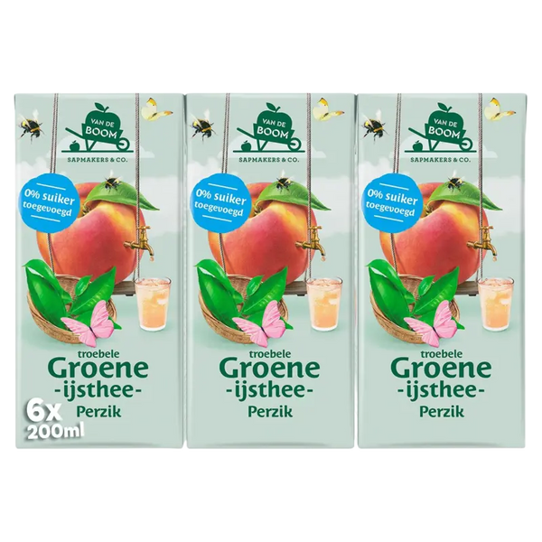 Van de Boom Trüber grüner Eistee Pfirsich