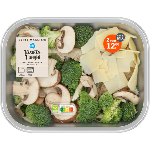 Verse maaltijd risotto funghi