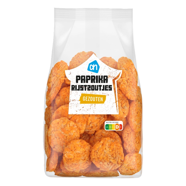 Paprika rice crackers salted