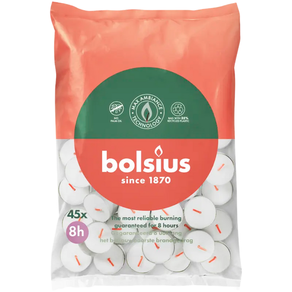 Bolsius Theelicht 8 uurs