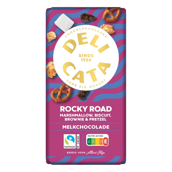 Delicata Riegel Rocky Road Milchschokolade