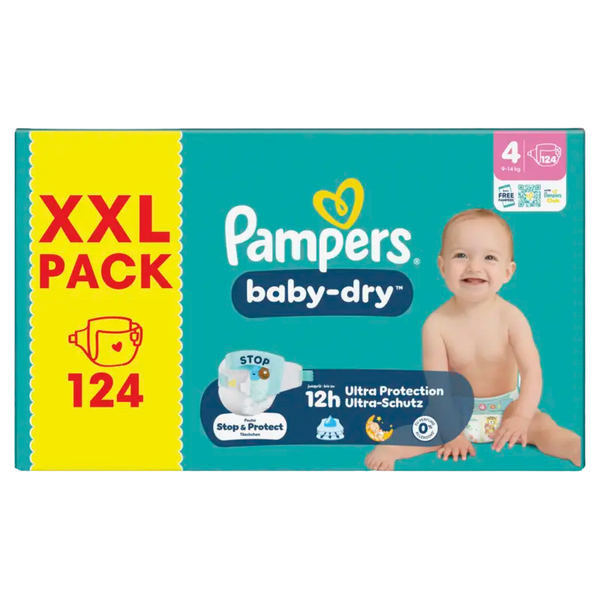 Pampers Baby-dry Windeln Größe 4 XXL Packung