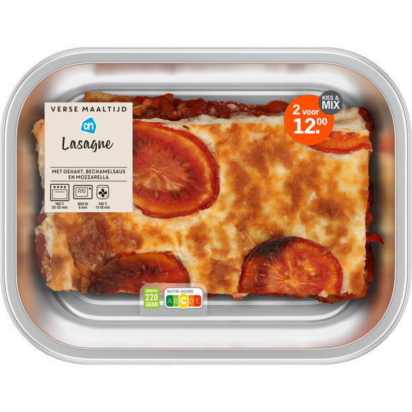 Verse maaltijd lasagne