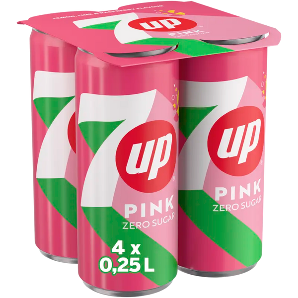 7up Pink Zero Zucker 4er-Pack