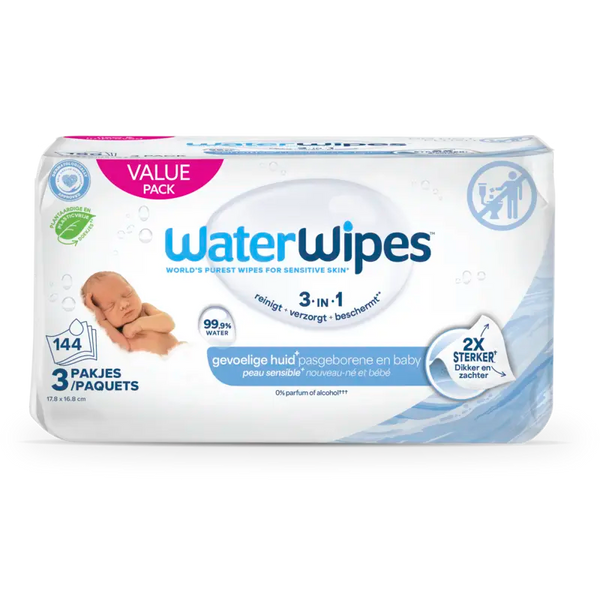 WaterWipes Babydoekjes 3-pack