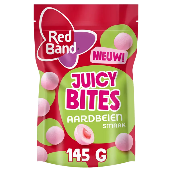 Red Band Juicy bites aardbeiensmaak