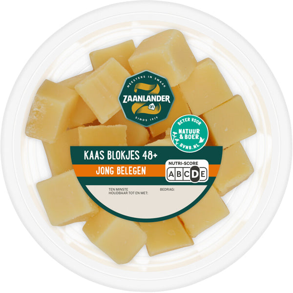 Zaanlander Kaasblokjes jong belegen 48+