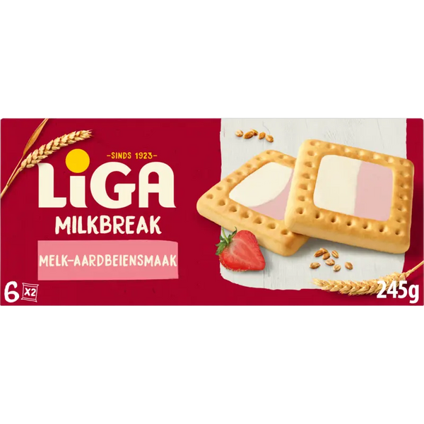 Liga Milkbreak milk with strawberry flavour