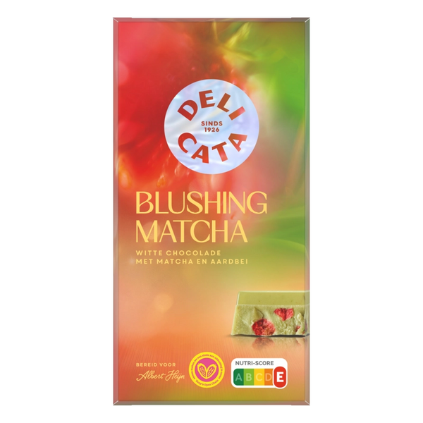 Delicata Matcha Strawberry White Chocolate Bar