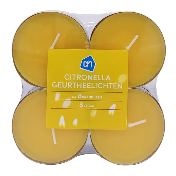 Citronella scented tealights 8 hours