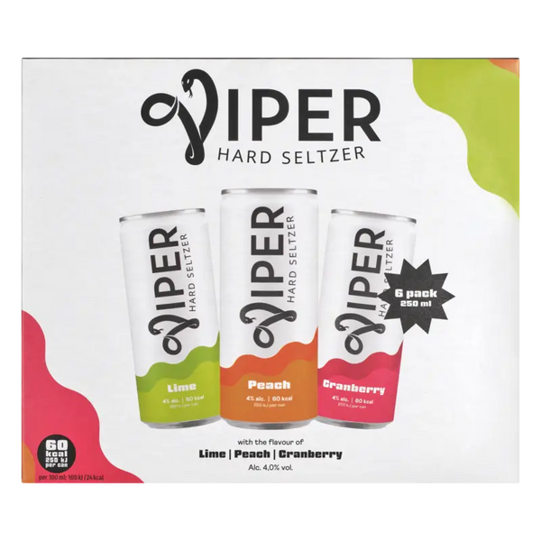 Viper Hard Seltzer Variety 6er-Pack