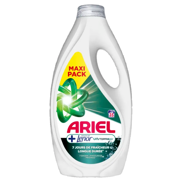 Ariel Vloeibaar+ touch lenor unstop wasmiddel