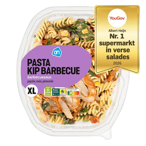 XL Salat Pasta Hähnchen Barbecue