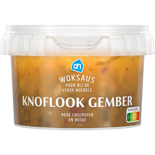 Woksaus gember knoflook