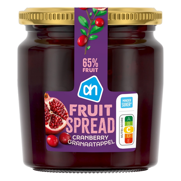 Cranberry pomegranate fruit spread