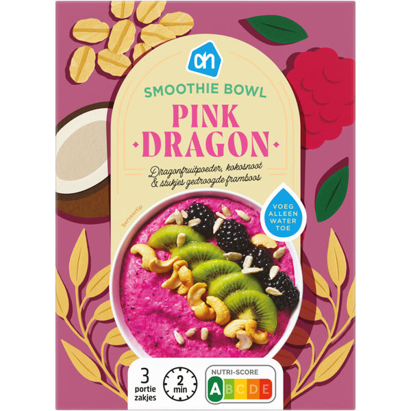 Smoothie bowl pink dragon