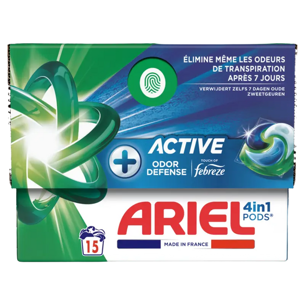 Ariel 4in1 Pods+ Active laundry detergent capsules