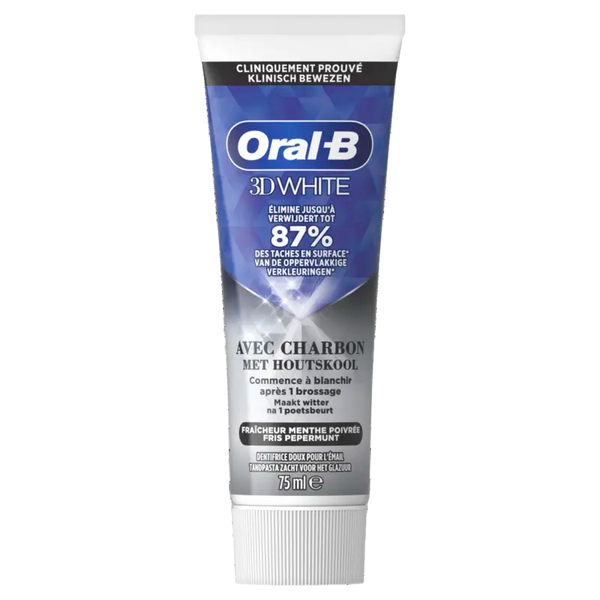 Oral-B 3D Weiß mit Holzkohle Zahnpasta
