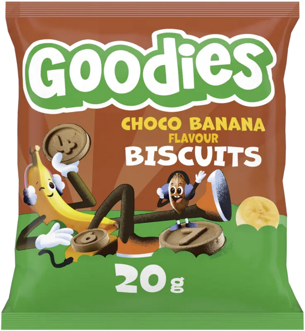 Goodies Choco banana-flavoured biscuits