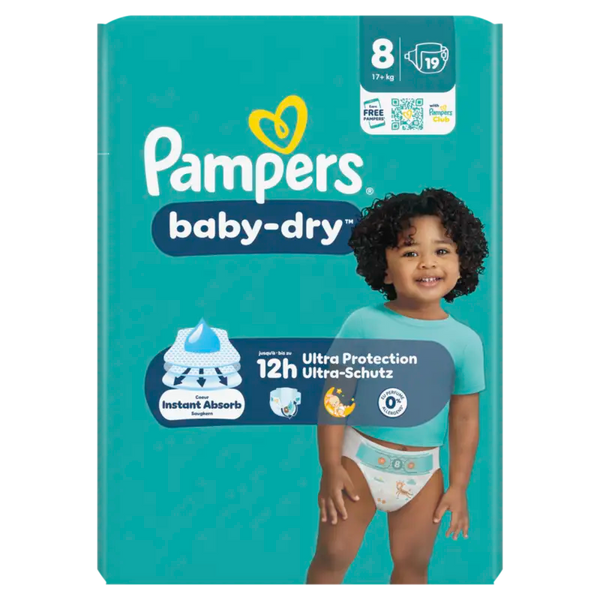 Pampers Baby-Dry Windeln Größe 8