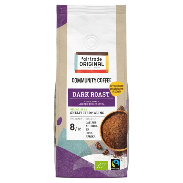 Fairtrade Original Community coffee dark roast quick filter