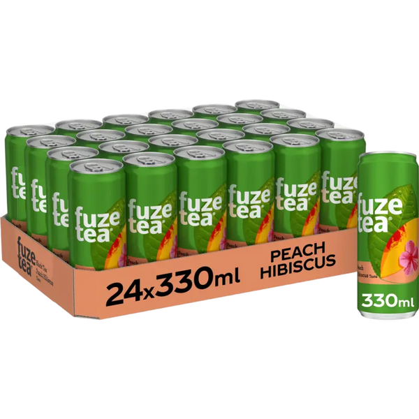 Fuze Tea Black tea peach hibiscus 24-pack