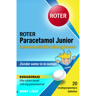 Roter Paracetamol junior 250 mg smelttabletten