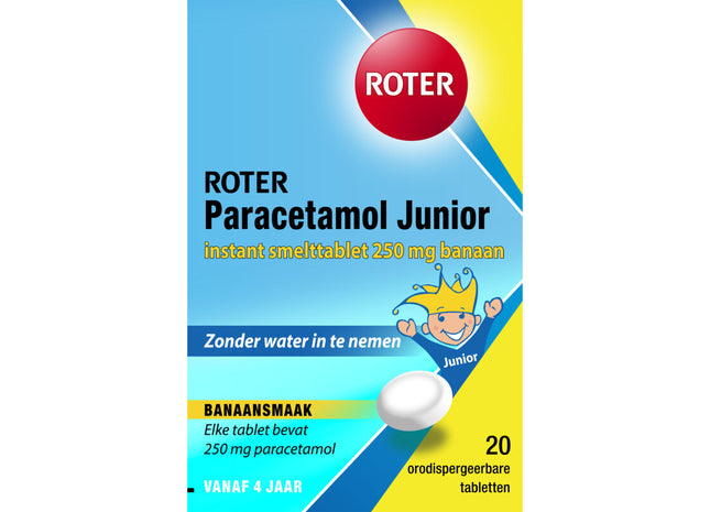 Roter Paracetamol junior 250 mg Schmelztabletten