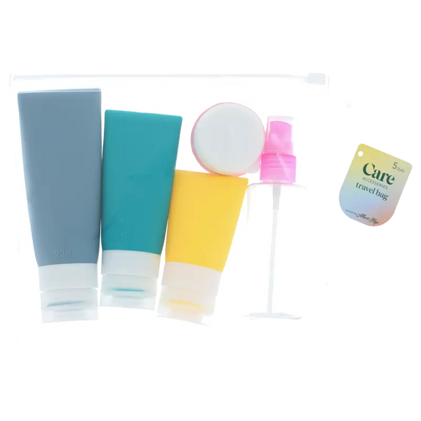 Care Travel Set silicone refill bottles set
