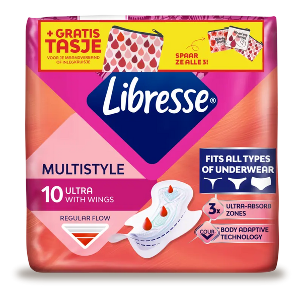 Libresse Ultra Regular Multistyle sanitary pads