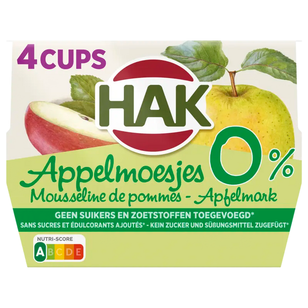 Hak Appelmoesjes 0% 4-pack
