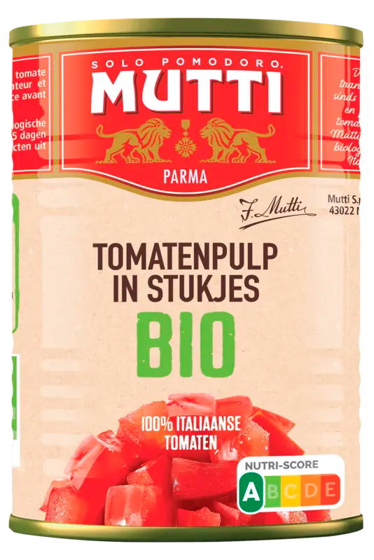 Mutti organic chopped tomato pulp