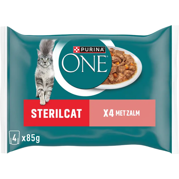 Purina ONE Sterilcat met zalm en wortels