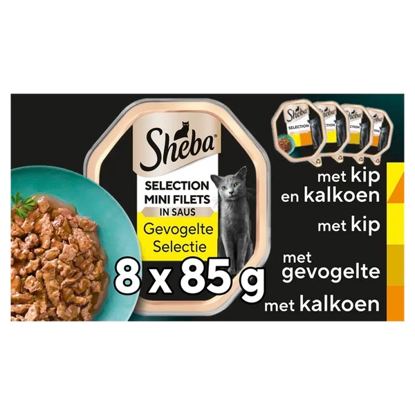 Sheba Mini filets gevogelte in saus