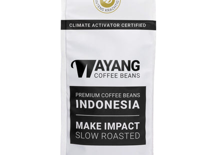 Wayang Donker & sterk koffiebonen