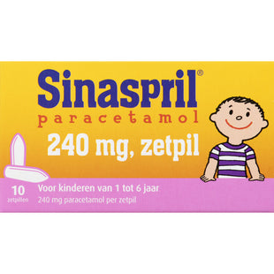 Sinaspril Paracetamol 240 mg Zäpfchen für 1-6 Jahre