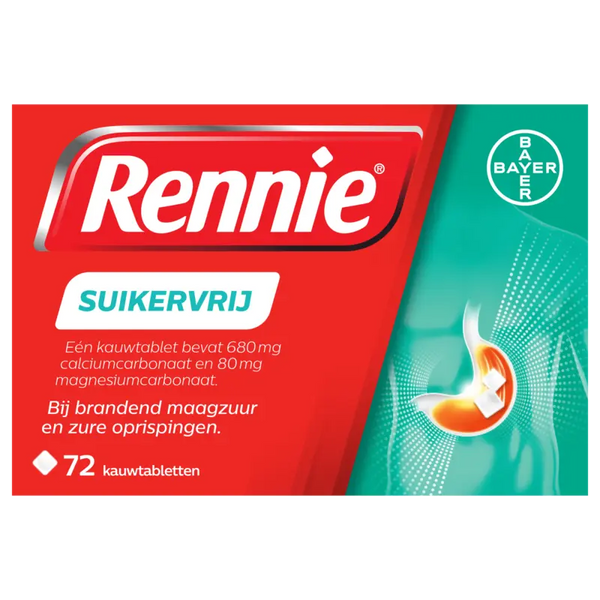 Rennie Suikervrij bij brandend maagzuur